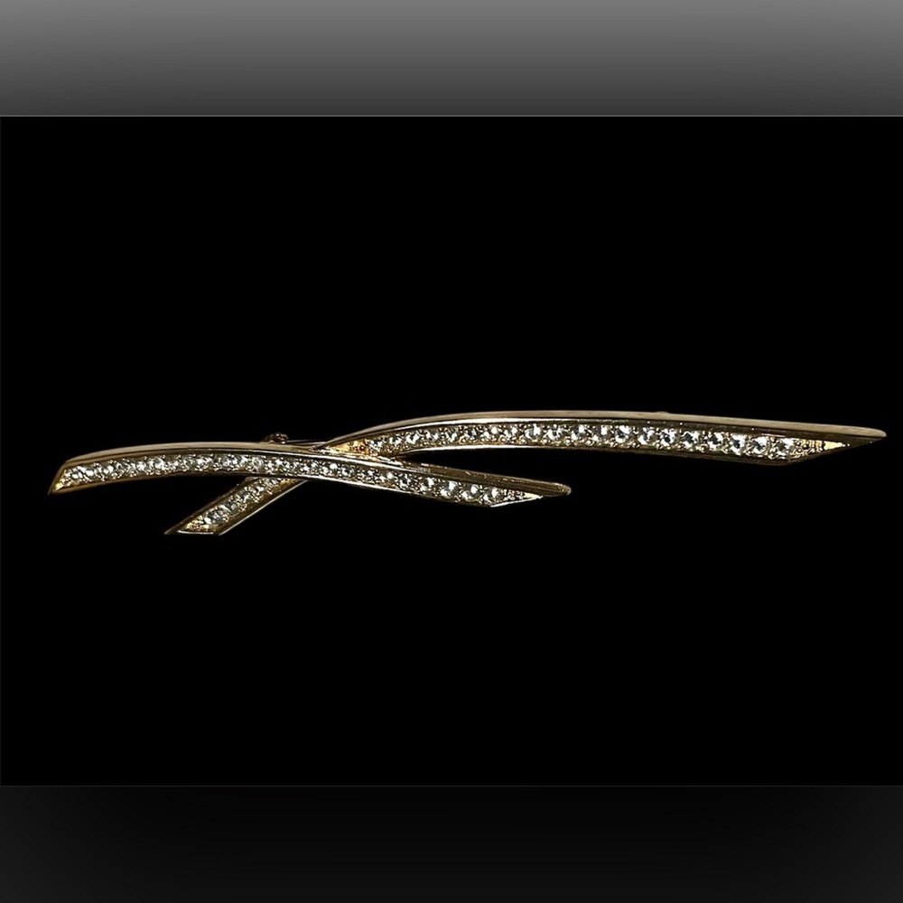 Vintage Christian Dior Ribbon of Hope Brooch